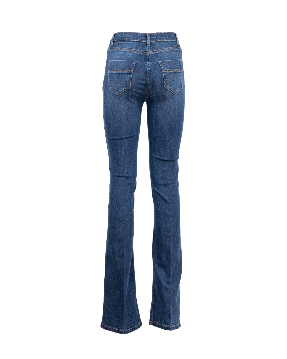 shop ELISABETTA FRANCHI Saldi Jeans: Elisabetta Franchi Jeans lungo a zampetta con toppe ricamate.
Denim stretch.
Vita regular.
Toppe ricamate con logo sul davanti.
Composizione: 99% Cotone 1% Elastane.
Made in Italy.. PJ51S26E2-104 number 9167748